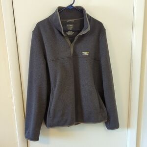 L.L. Bean Charcoal Fleece Jacket